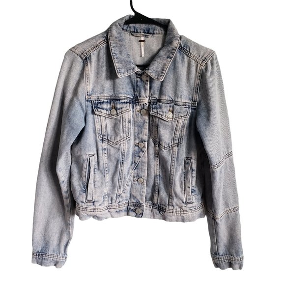 Free People Denim Jean Jacket Medium